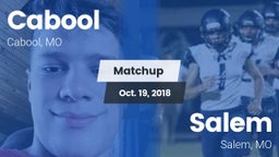Matchup: Cabool  vs. Salem  2018