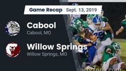 Recap: Cabool  vs. Willow Springs  2019
