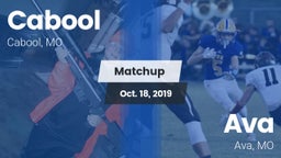 Matchup: Cabool  vs. Ava  2019