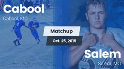 Matchup: Cabool  vs. Salem  2019