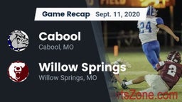 Recap: Cabool  vs. Willow Springs  2020