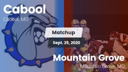 Matchup: Cabool  vs. Mountain Grove  2020