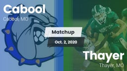 Matchup: Cabool  vs. Thayer  2020