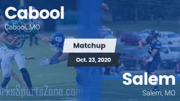 Matchup: Cabool  vs. Salem  2020