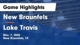 New Braunfels  vs Lake Travis  Game Highlights - Nov. 7, 2020