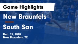 New Braunfels  vs South San  Game Highlights - Dec. 15, 2020