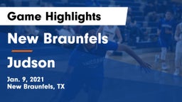 New Braunfels  vs Judson Game Highlights - Jan. 9, 2021