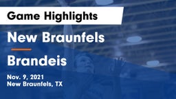New Braunfels  vs Brandeis  Game Highlights - Nov. 9, 2021