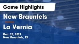 New Braunfels  vs La Vernia  Game Highlights - Dec. 28, 2021