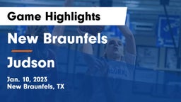 New Braunfels  vs Judson  Game Highlights - Jan. 10, 2023