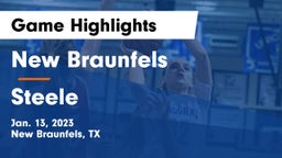 New Braunfels  vs Steele  Game Highlights - Jan. 13, 2023