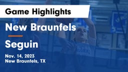 New Braunfels  vs Seguin  Game Highlights - Nov. 14, 2023