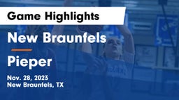New Braunfels  vs Pieper  Game Highlights - Nov. 28, 2023