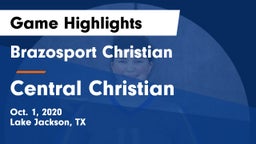 Brazosport Christian  vs Central Christian  Game Highlights - Oct. 1, 2020