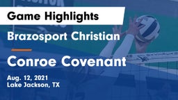Brazosport Christian  vs Conroe Covenant Game Highlights - Aug. 12, 2021