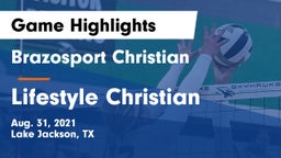 Brazosport Christian  vs Lifestyle Christian Game Highlights - Aug. 31, 2021