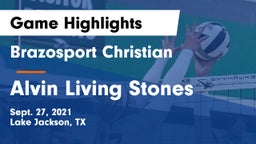 Brazosport Christian  vs Alvin Living Stones Game Highlights - Sept. 27, 2021