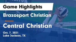 Brazosport Christian  vs Central Christian Game Highlights - Oct. 7, 2021