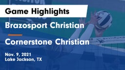 Brazosport Christian  vs Cornerstone Christian  Game Highlights - Nov. 9, 2021