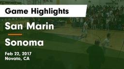 San Marin  vs Sonoma Game Highlights - Feb 22, 2017