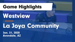 Westview  vs La Joya Community  Game Highlights - Jan. 31, 2020