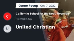 Recap: California School for the Deaf, Riverside vs. United Christian 2022