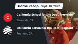 Recap: California School for the Deaf, Riverside vs. California School for the Deaf, Fremont 2022