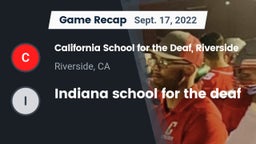 Recap: California School for the Deaf, Riverside vs. Indiana school for the deaf 2022