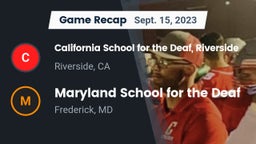 Recap: California School for the Deaf, Riverside vs. Maryland School for the Deaf  2023