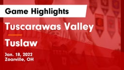 Tuscarawas Valley  vs Tuslaw  Game Highlights - Jan. 18, 2022