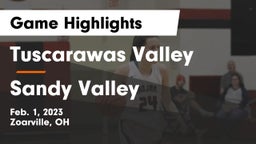Tuscarawas Valley  vs Sandy Valley  Game Highlights - Feb. 1, 2023