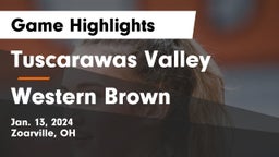 Tuscarawas Valley  vs Western Brown  Game Highlights - Jan. 13, 2024