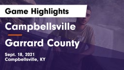 Campbellsville  vs Garrard County  Game Highlights - Sept. 18, 2021