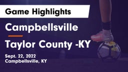 Campbellsville  vs Taylor County -KY Game Highlights - Sept. 22, 2022