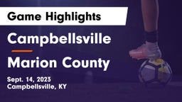 Campbellsville  vs Marion County  Game Highlights - Sept. 14, 2023