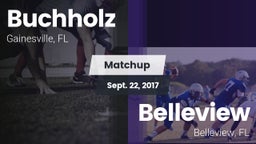 Matchup: Buchholz  vs. Belleview  2017
