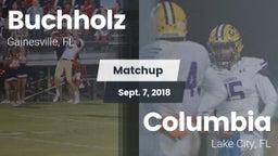 Matchup: Buchholz  vs. Columbia  2018