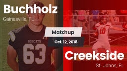 Matchup: Buchholz  vs. Creekside  2018