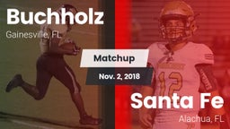 Matchup: Buchholz  vs. Santa Fe  2018