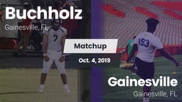Matchup: Buchholz  vs. Gainesville  2019