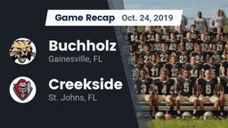Recap: Buchholz  vs. Creekside  2019