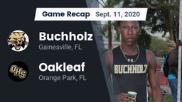 Recap: Buchholz  vs. Oakleaf  2020