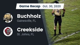 Recap: Buchholz  vs. Creekside  2020