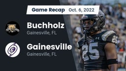Recap: Buchholz  vs. Gainesville  2022