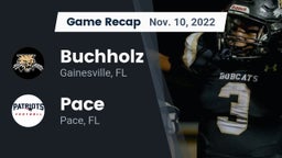 Recap: Buchholz  vs. Pace  2022