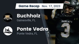 Recap: Buchholz  vs. Ponte Vedra  2023