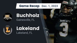 Recap: Buchholz  vs. Lakeland  2023