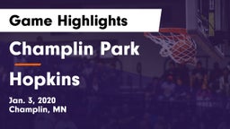 Champlin Park  vs Hopkins  Game Highlights - Jan. 3, 2020