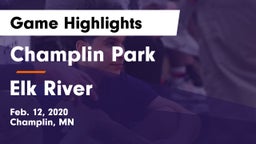 Champlin Park  vs Elk River  Game Highlights - Feb. 12, 2020