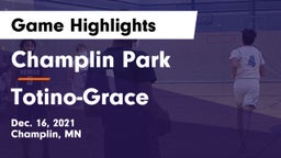 Champlin Park  vs Totino-Grace  Game Highlights - Dec. 16, 2021